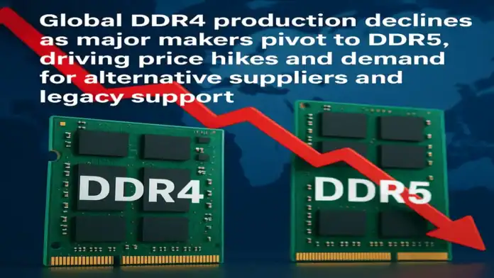 Global DDR4 Supply Shrinks as Focus Shifts to DDR5